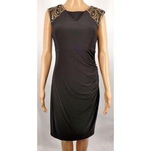 🥂 DJ-Jaz Black Beaded Cocktail Dress